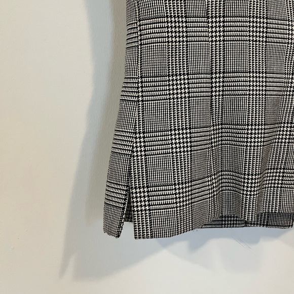 Glen Check Vest Waistcoat Vintage 90s V-Neck Size 6 Petite Nine & Co. - Picture 7 of 8